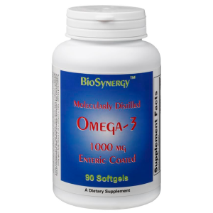 Omega-3 Fish Oil Enteric Coated Molecularly Distilled (90 softgels)